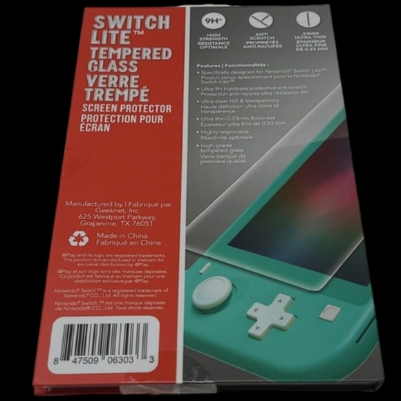 NEW SEALED  SWITCH LITE TEMPERED GLASS  SCREEN PROTECTOR - Picture 2 of 5